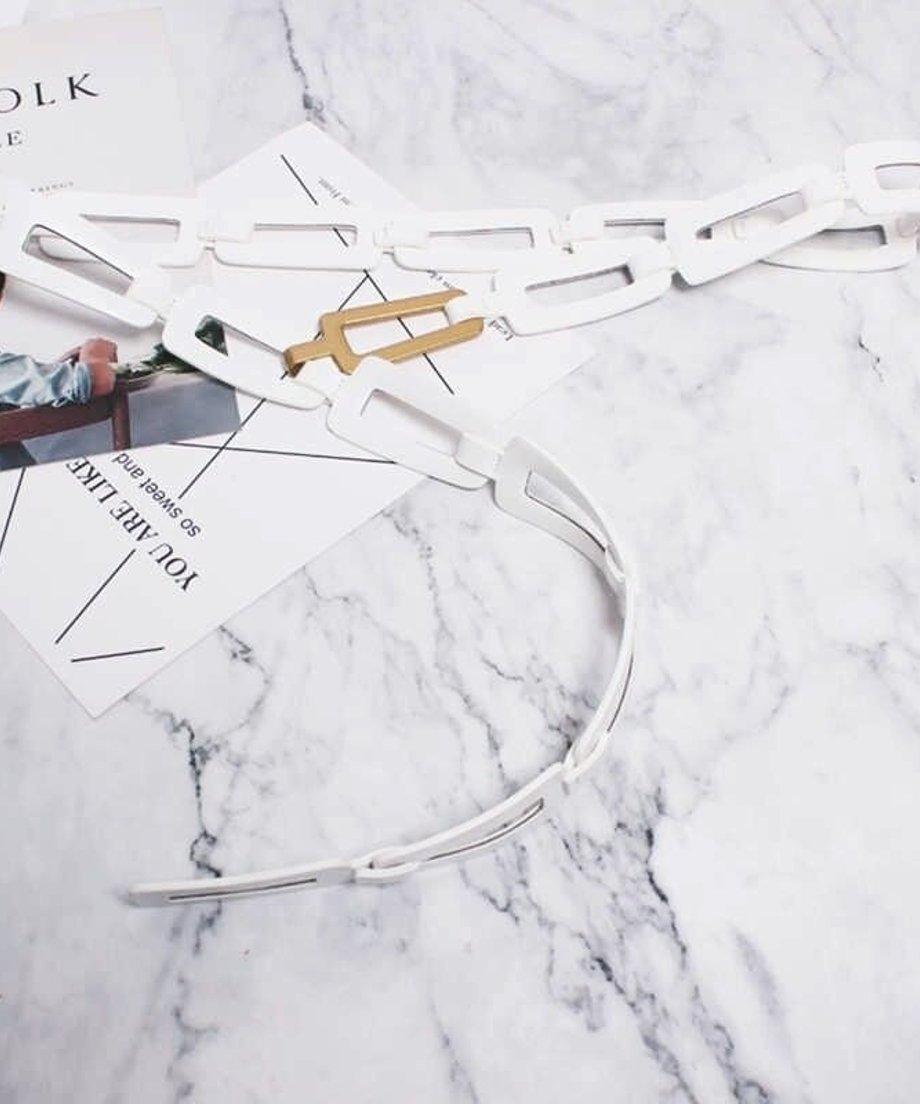 Rectangular Chain Art Belt