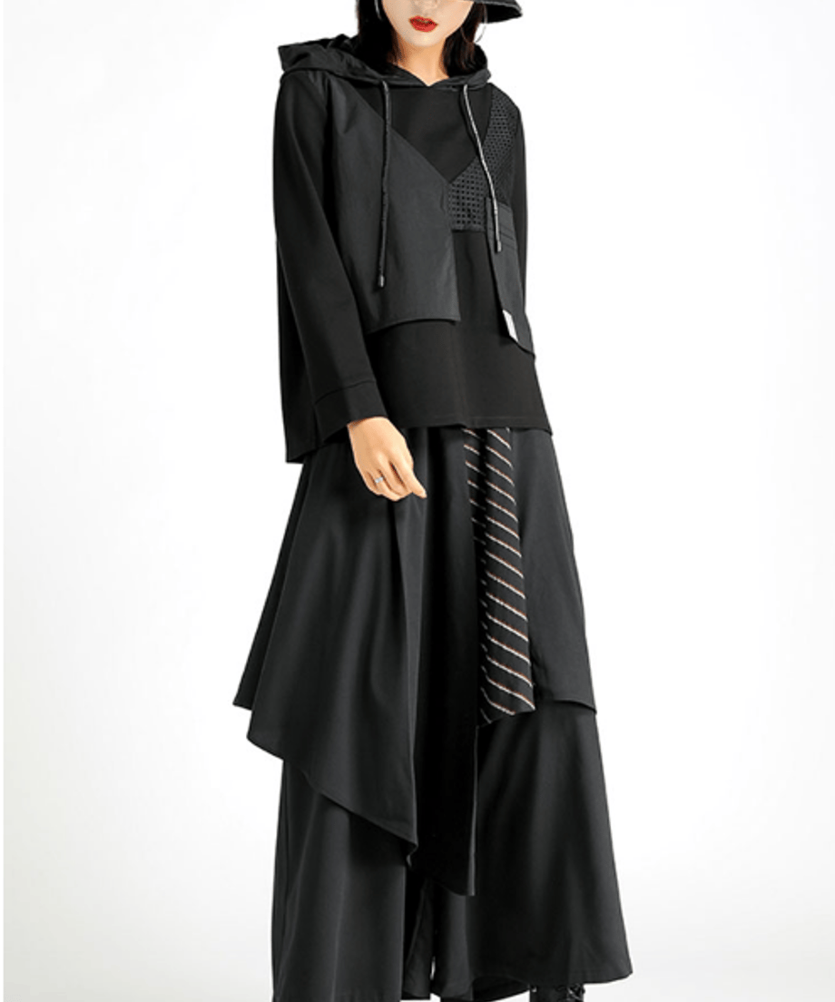 Layered Wrap Wide Pants