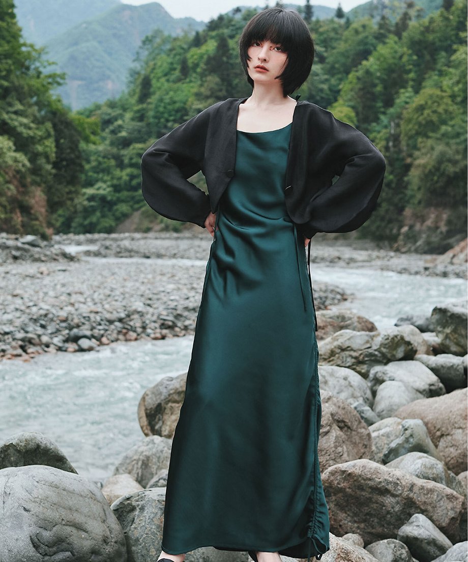 Sheer Volume Sleeve Cardigan