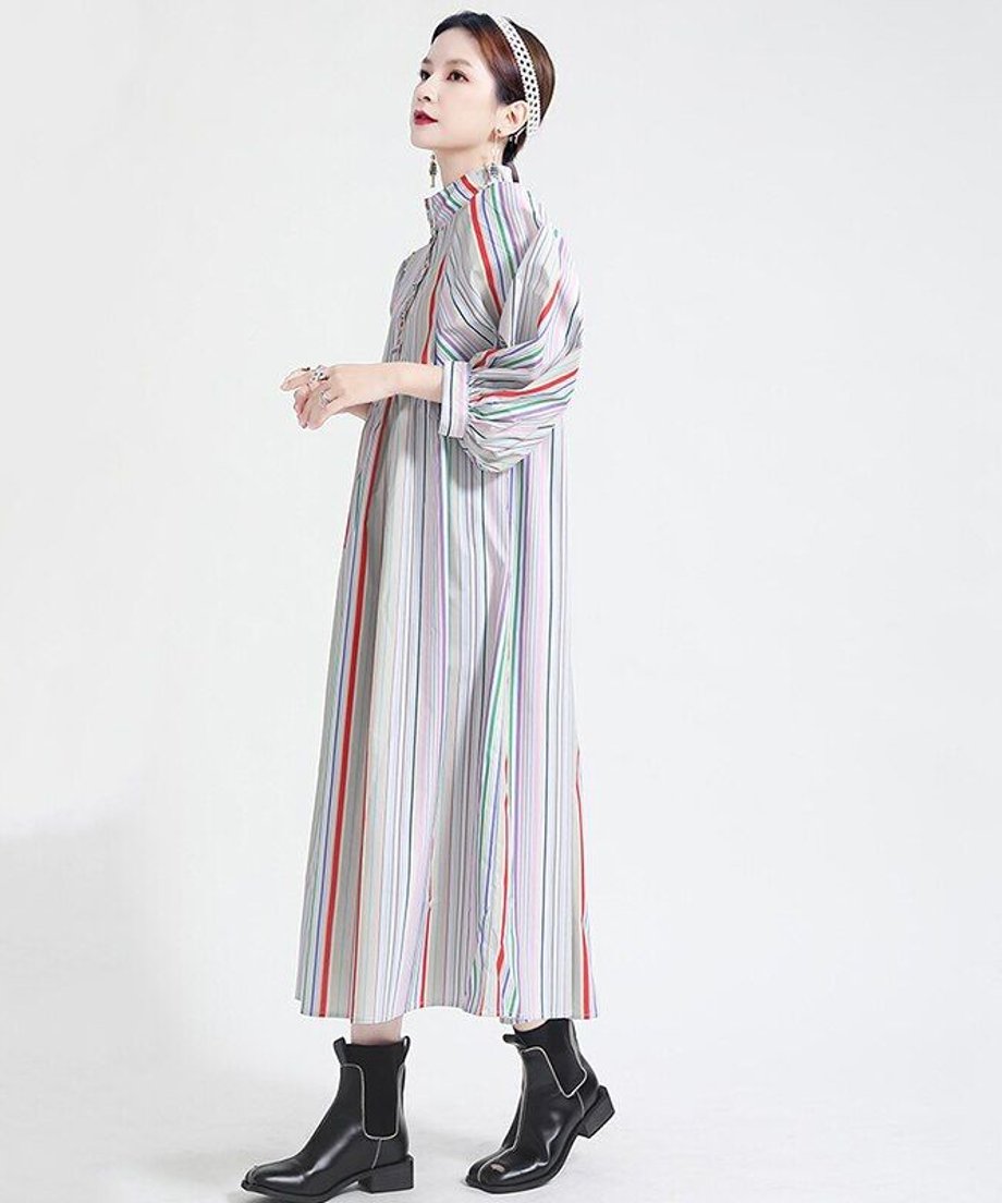 Colorful Line Dress
