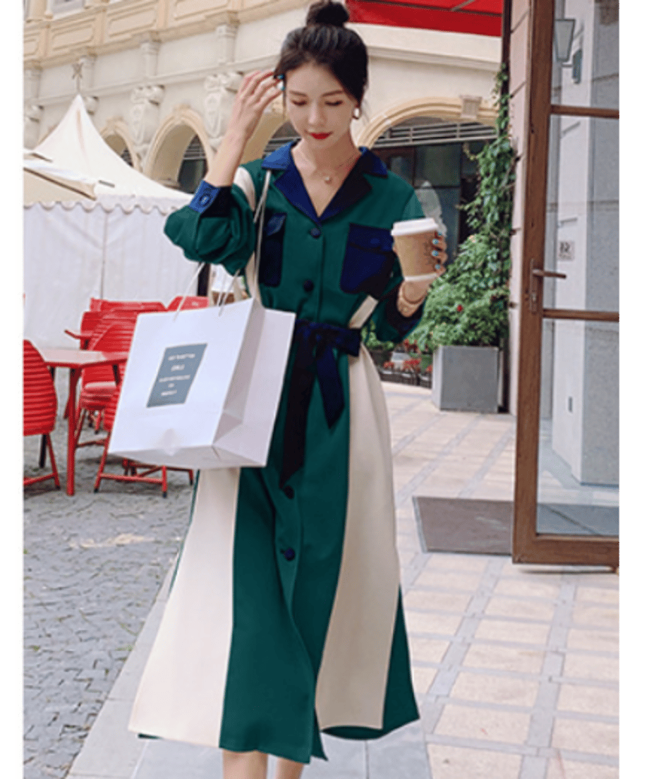 Color Blocking Dress