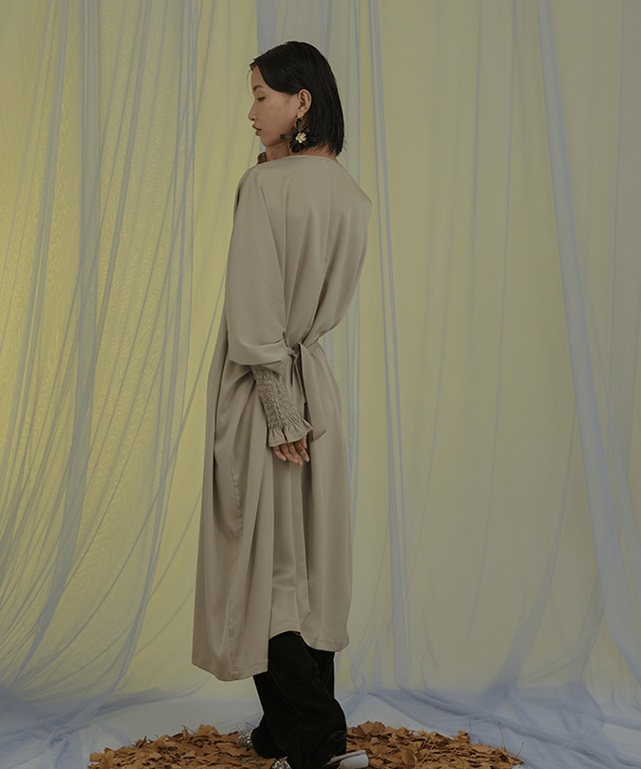 Drape Belted Deep V Cardigan