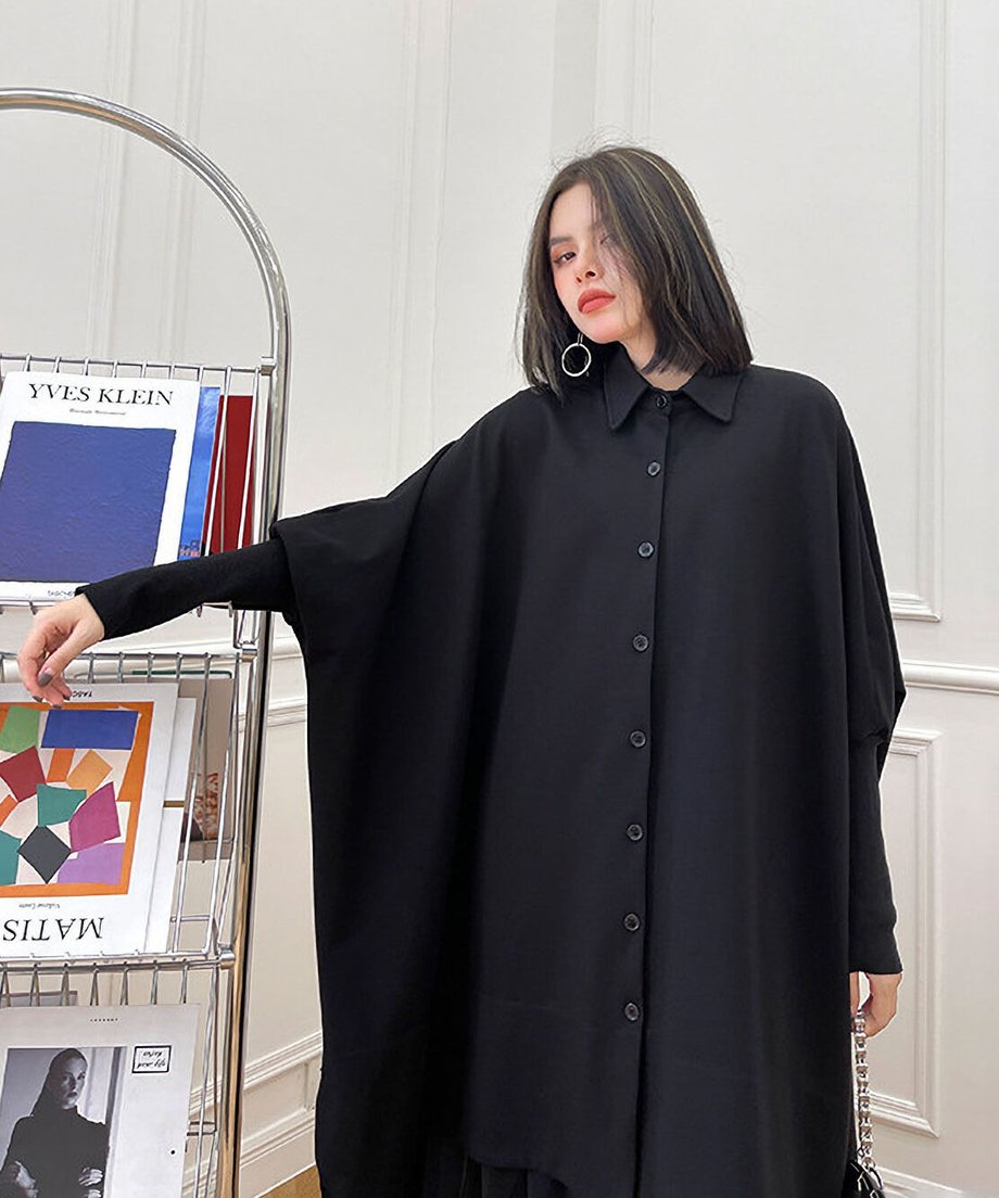 Oversized Cape Shirt