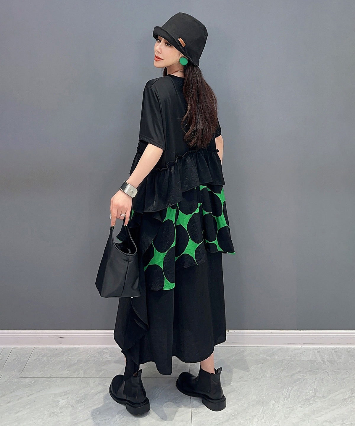Dot Tiered Dress