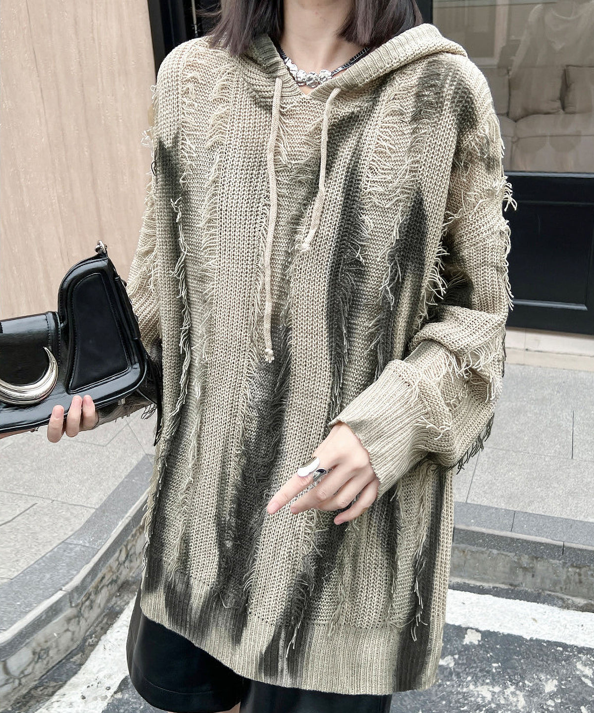 Gradation Mesh Hoodie