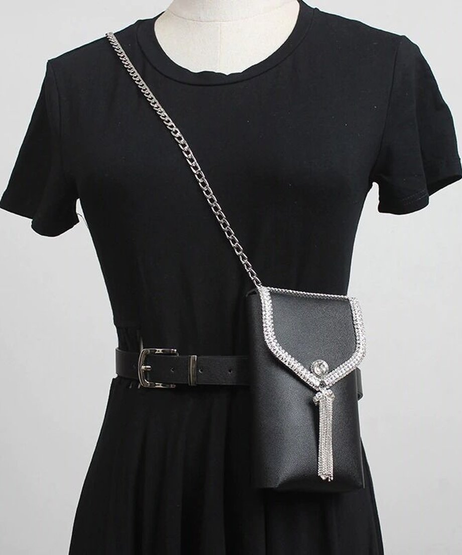 Chain Fringe Waist Bag
