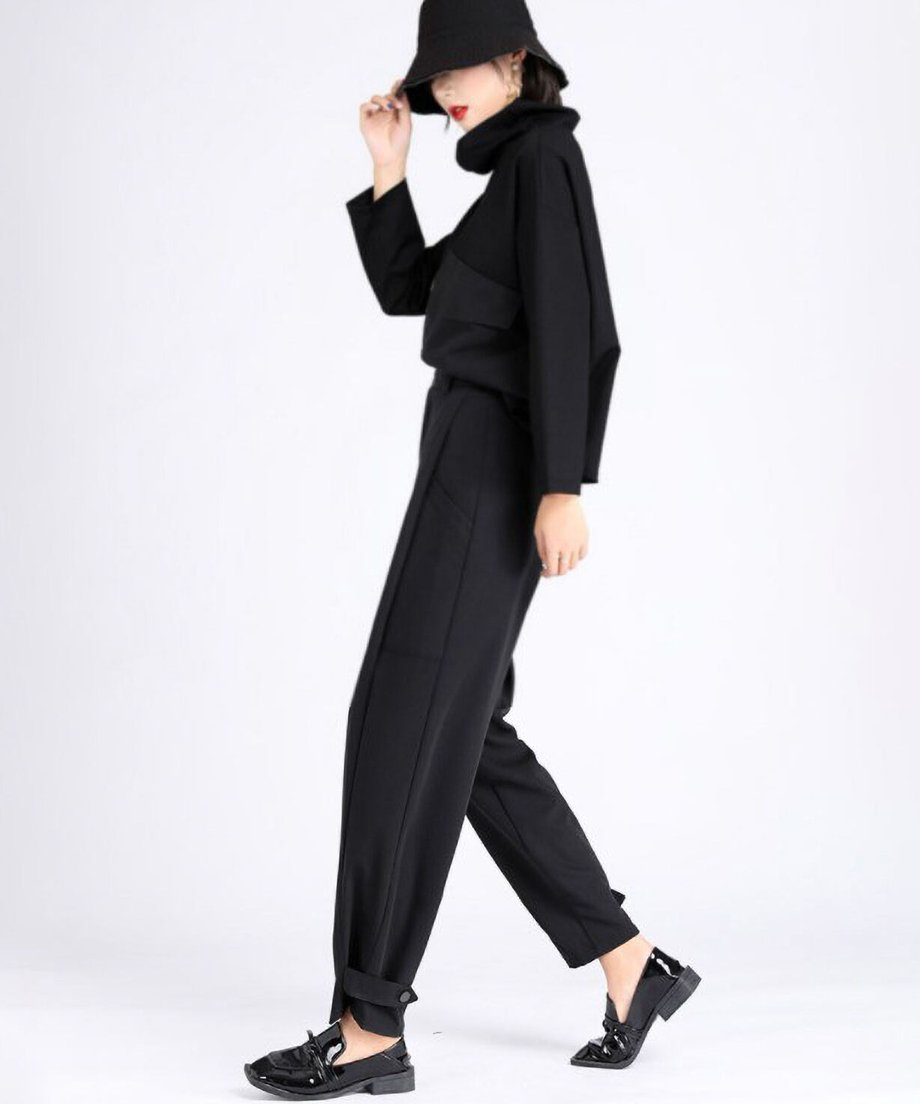 Button Tapered Pants