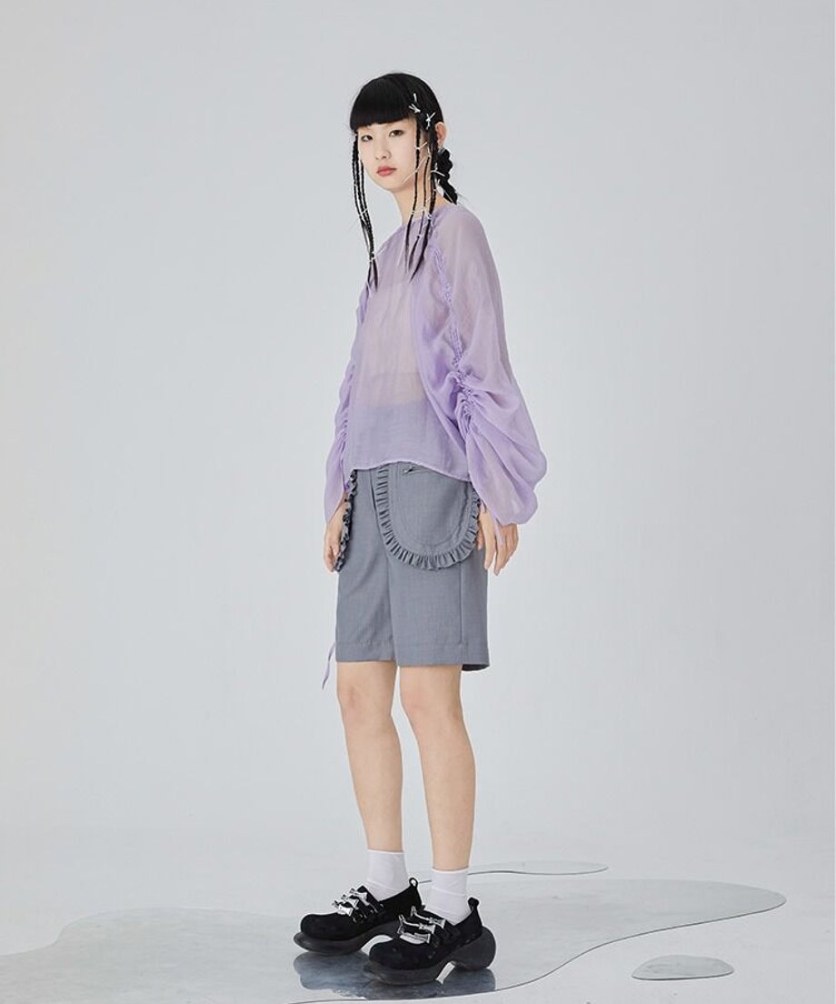Frill Pocket Utility Shorts