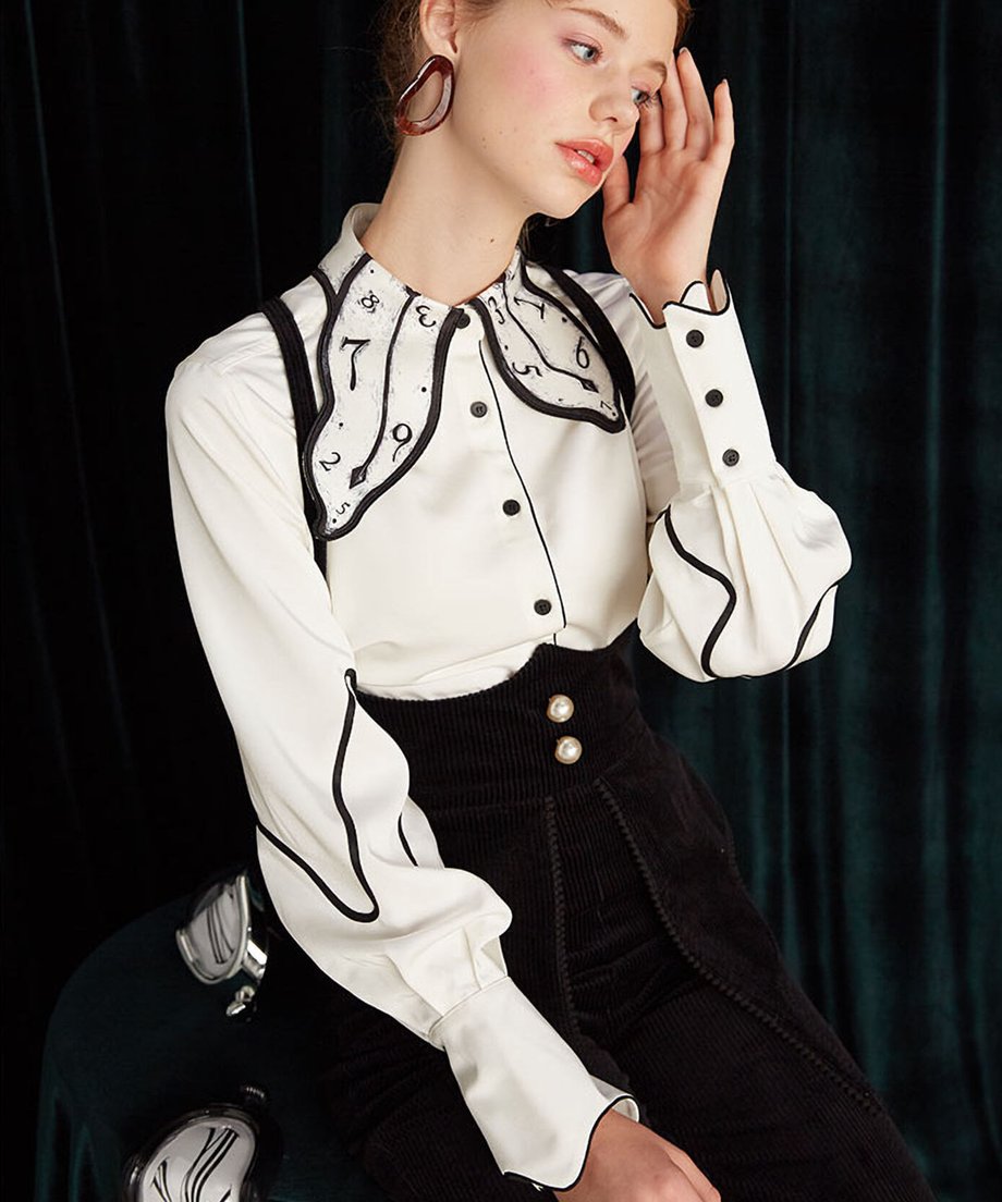 Watch Collar Blouse