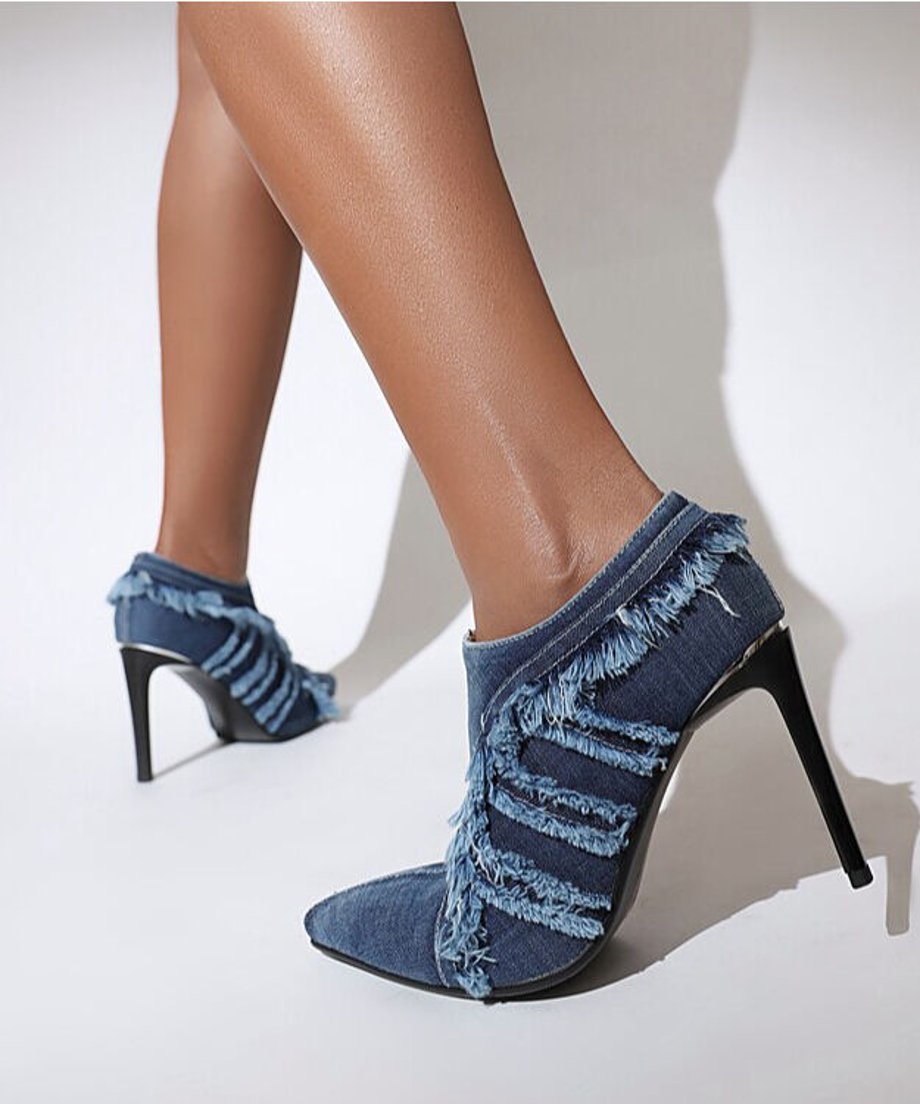 Denim Bootie