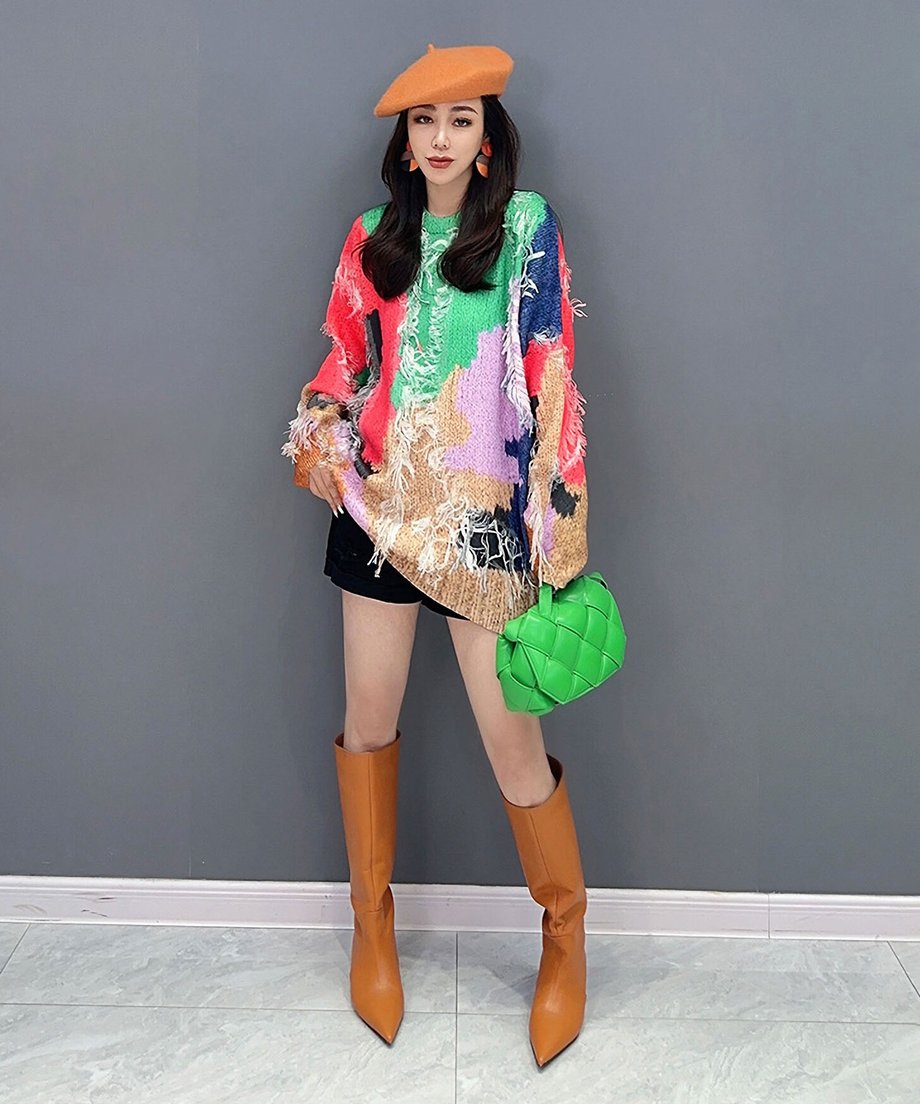 Colorful Jacquard Sweater