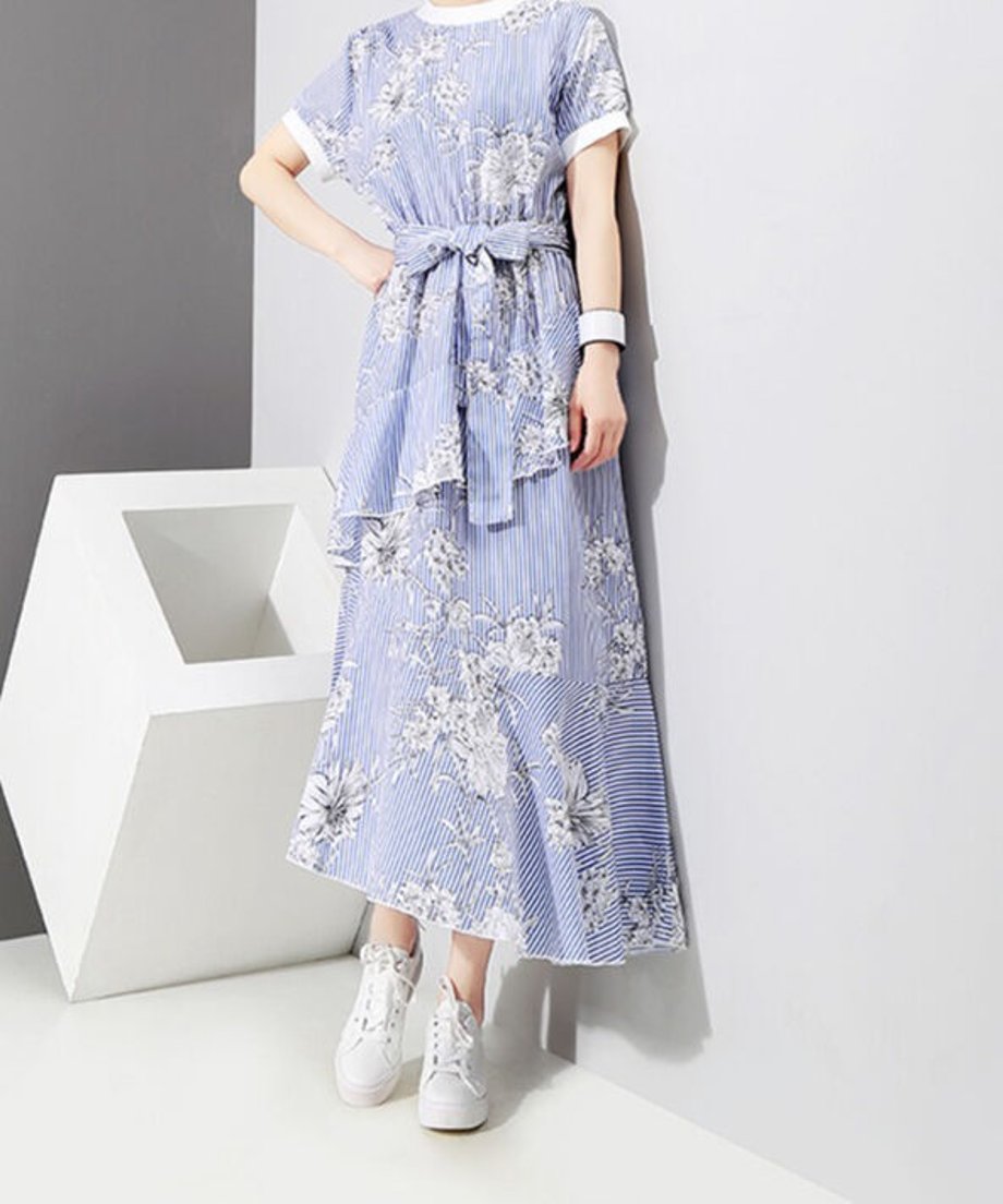 Swirl Veer Dress