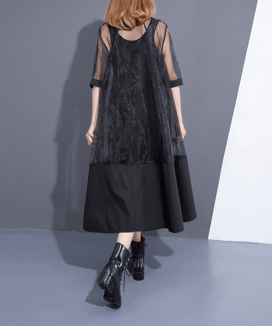 See-through Fishtail Dress