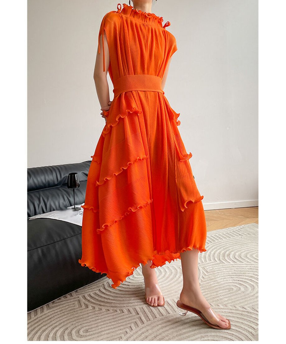 Frill Pleats Dress