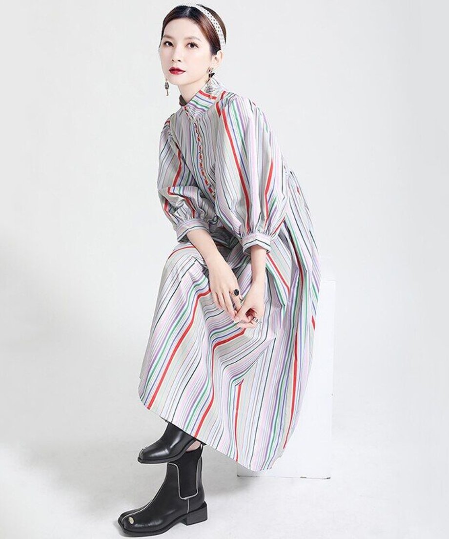 Colorful Line Dress