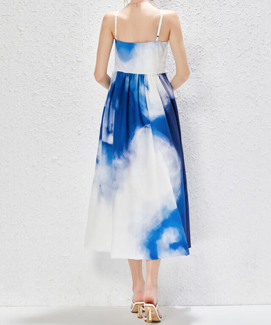 Tie-dye Zip Camisole Dress