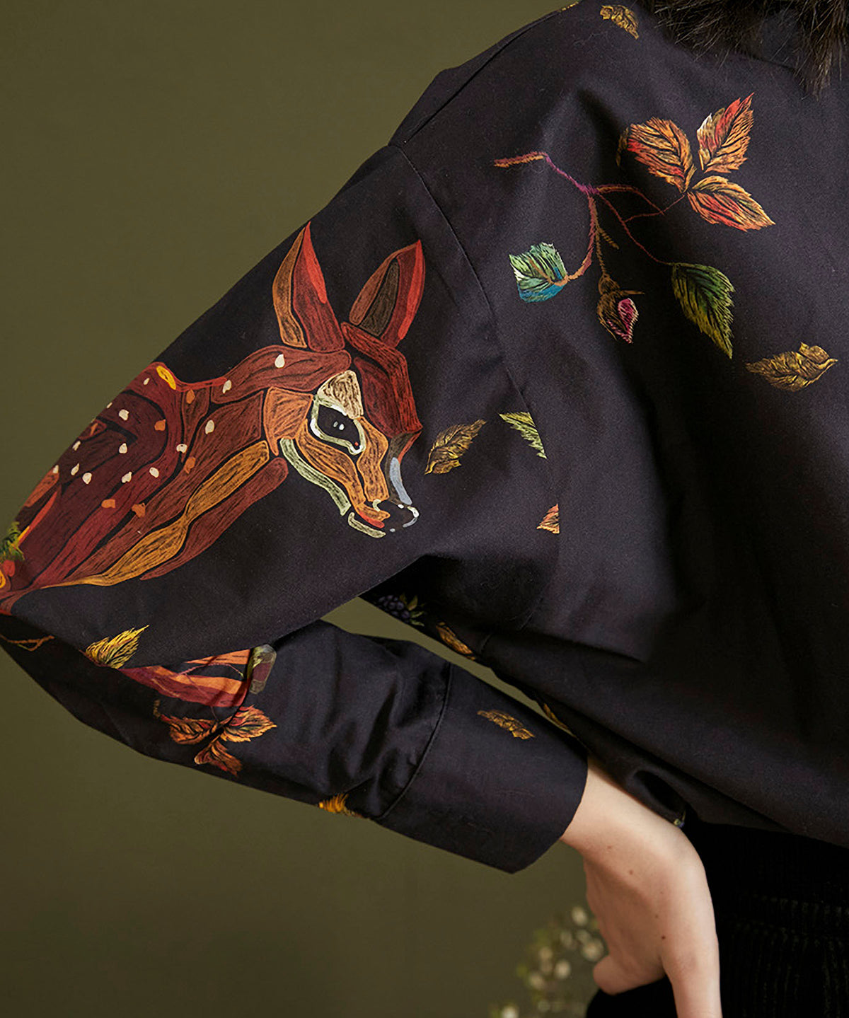 Deer Print Blouse