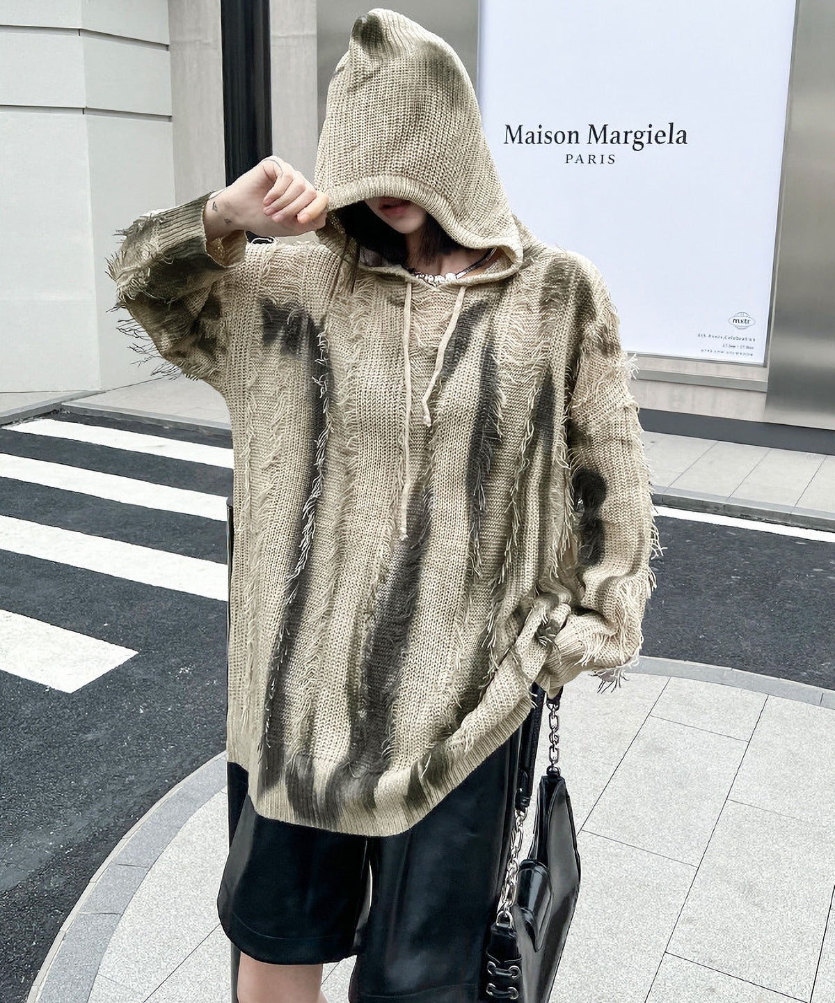 Gradation Mesh Hoodie