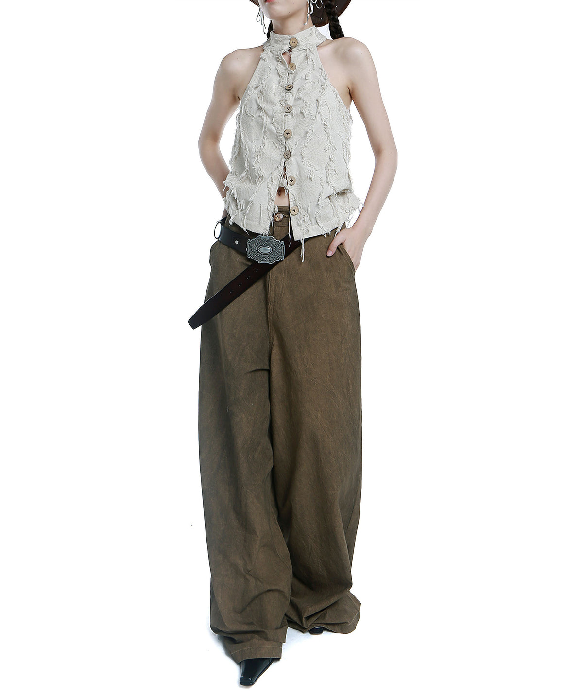 Floral Buckle Belt