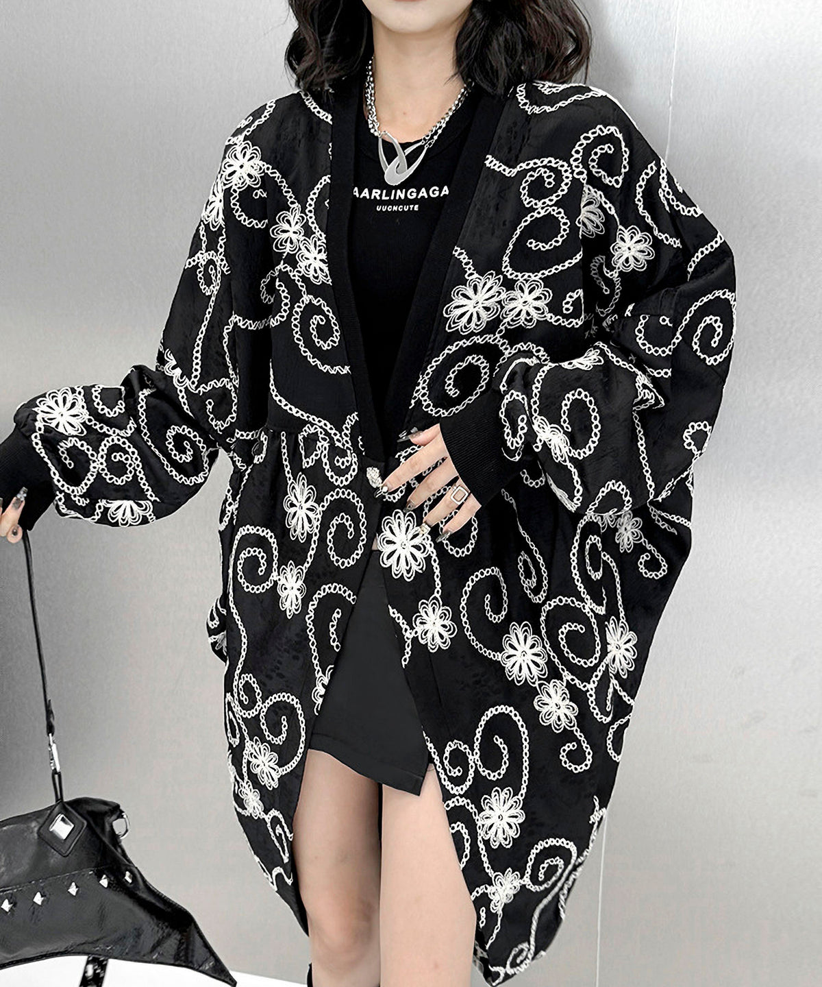 Flower Embroidery Cardigan