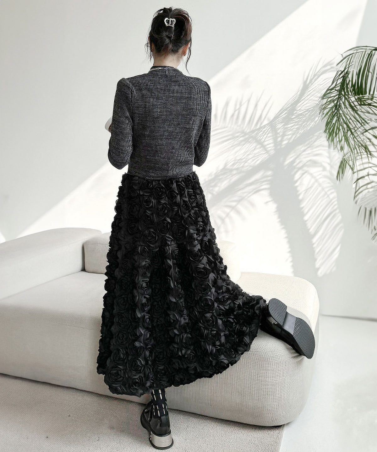 Three-dimensional Flower Skirt