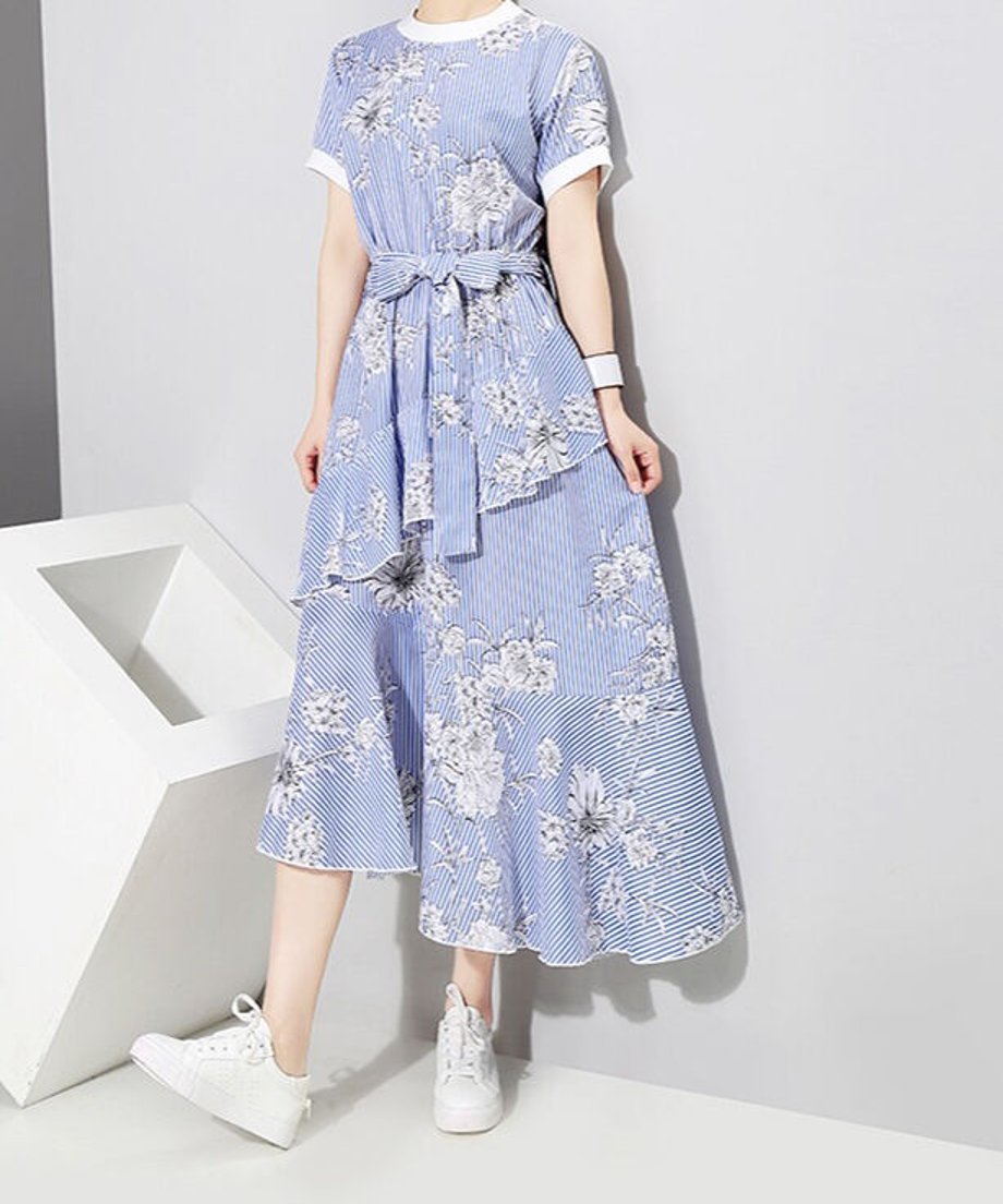 Swirl Veer Dress
