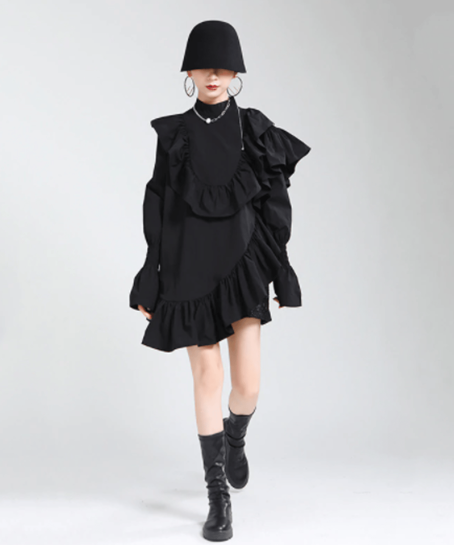Cuffed Scrum Mini Dress
