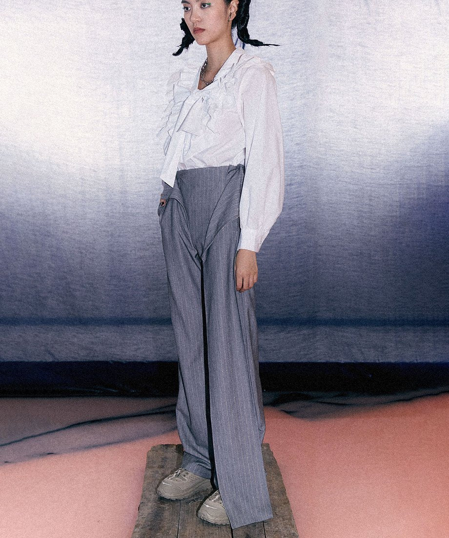 Glitter Stripe Straight Pants