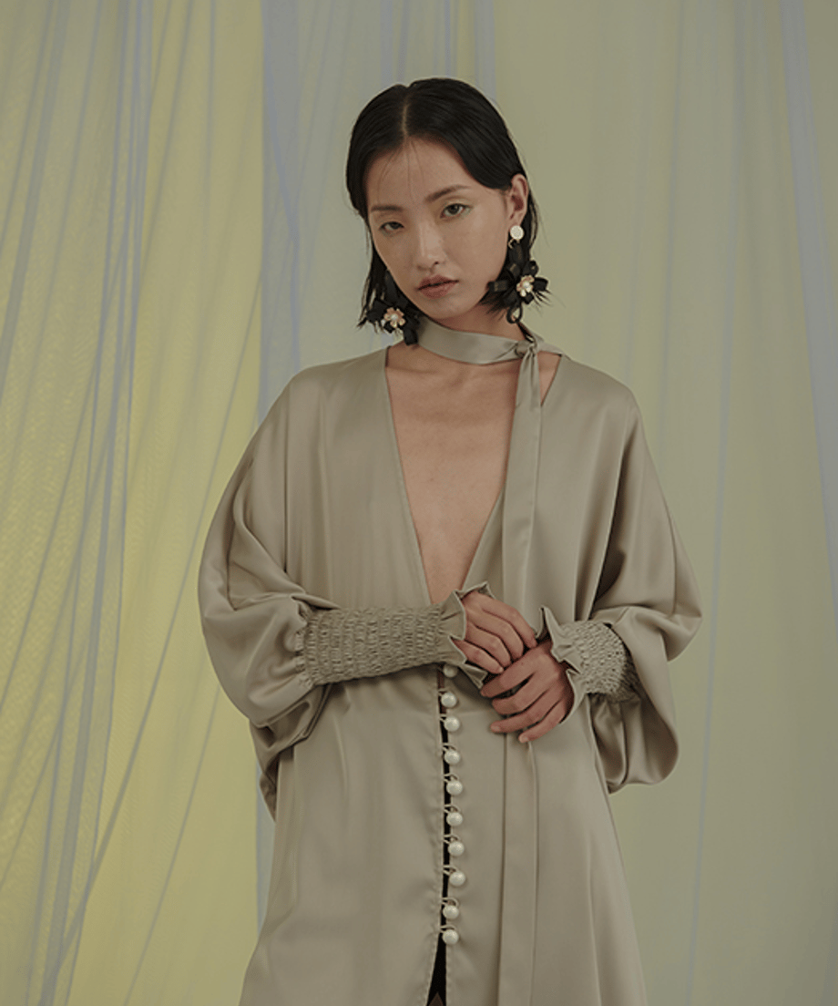Drape Belted Deep V Cardigan