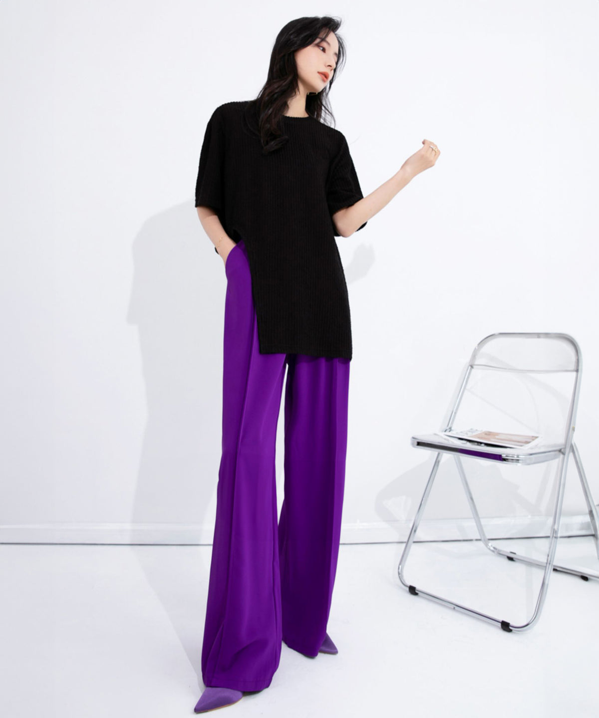 Tuck Wide Pants