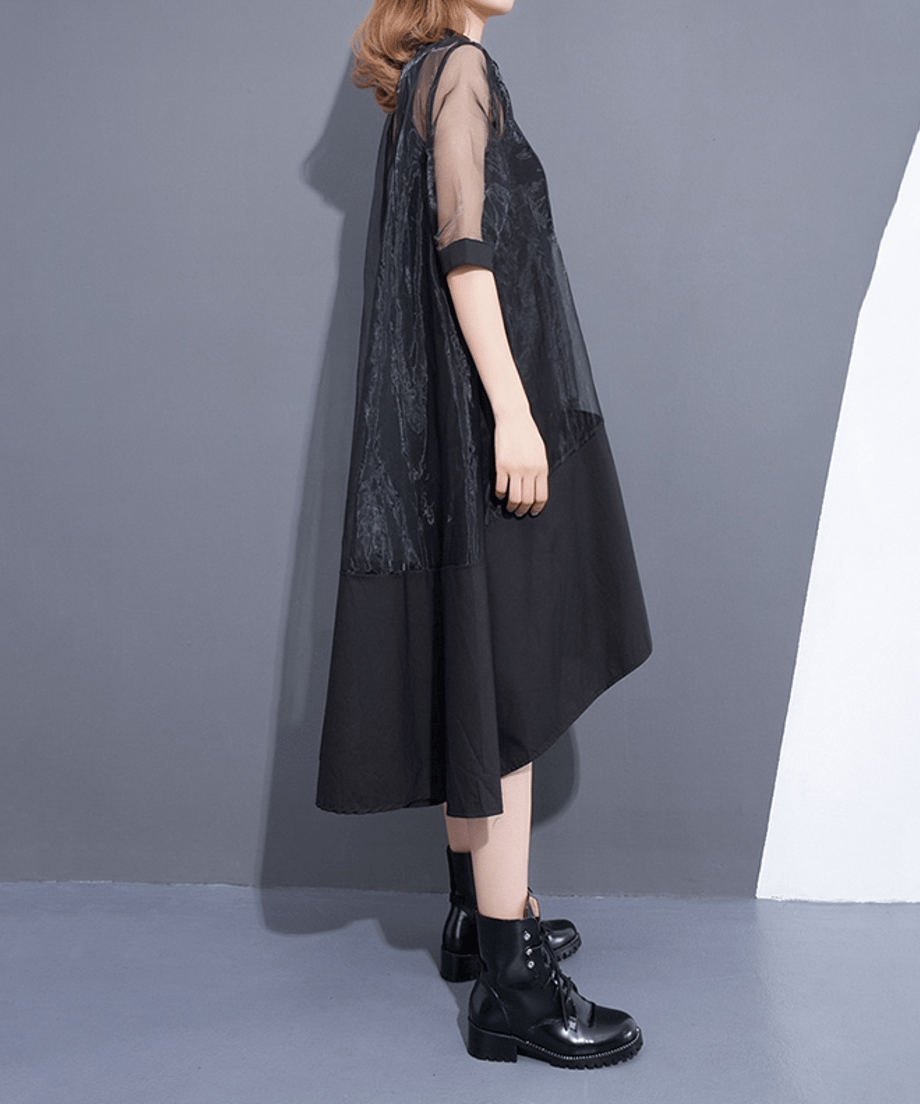See-through Fishtail Dress