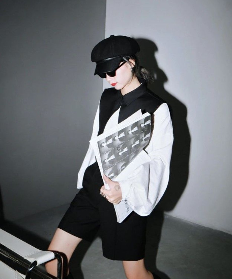 False Collar & Peasant Sleeve Top Co-ord