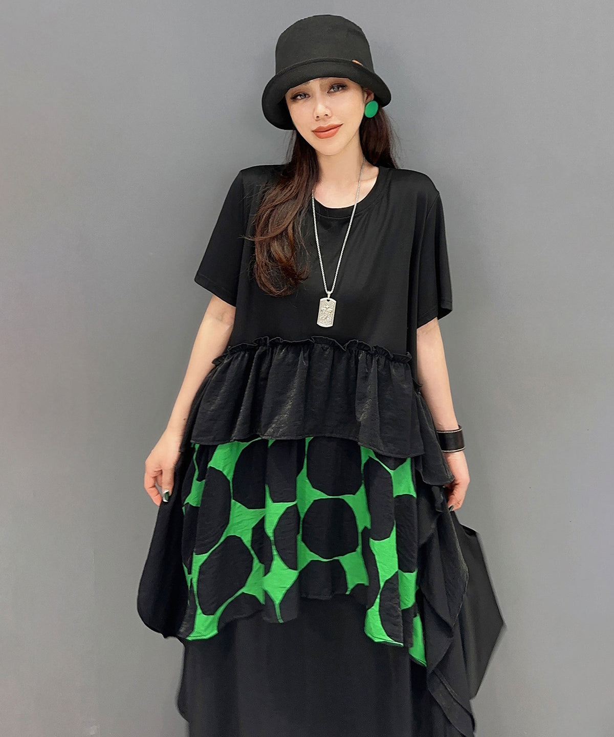 Dot Tiered Dress