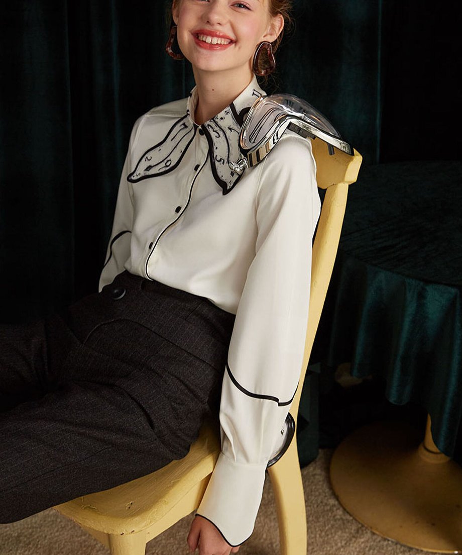 Watch Collar Blouse
