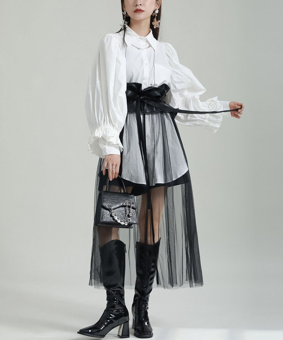 Tulle Wrap Belt