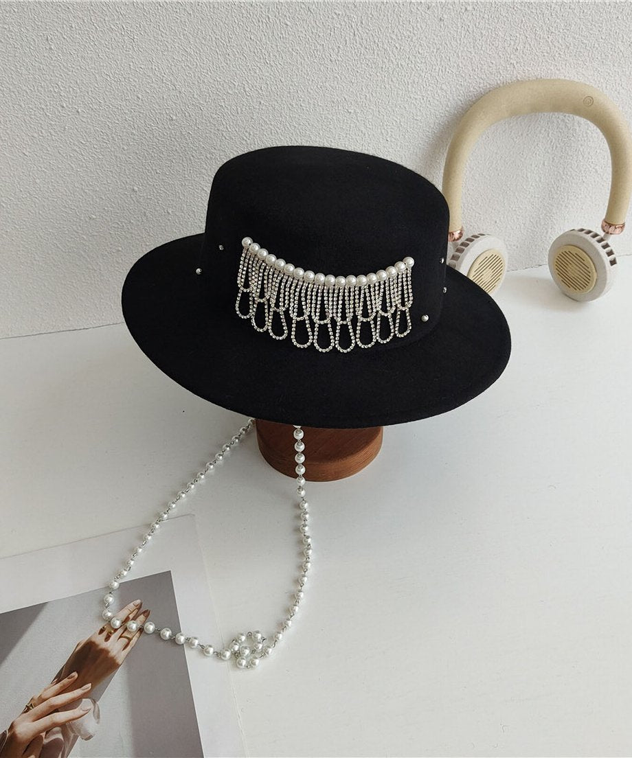 Beaded Veil Hat