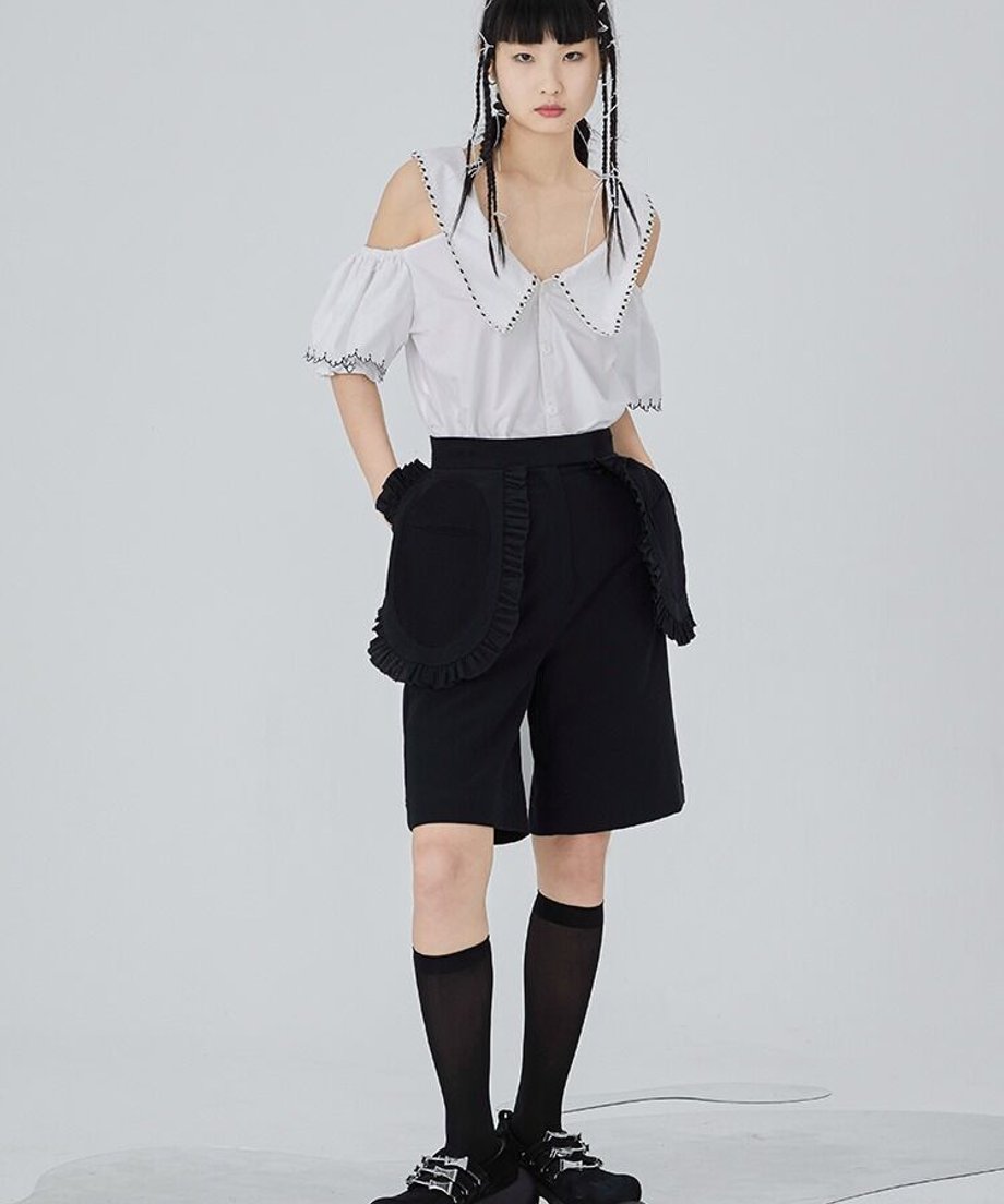 Frill Pocket Utility Shorts