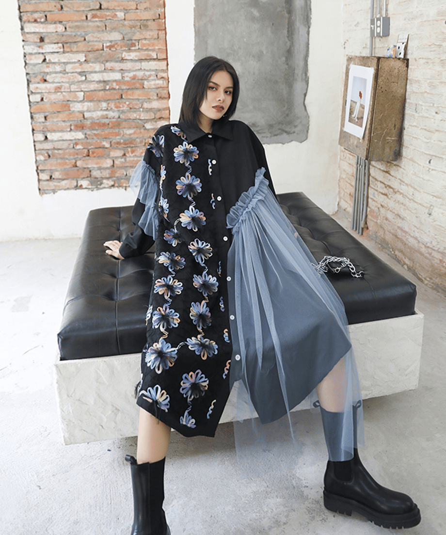 Gradation Flower Dress