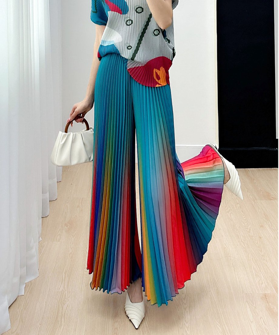 Gradation Pleat Pants
