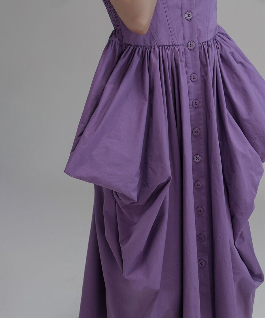 Design Pocket Halter-neck Dress