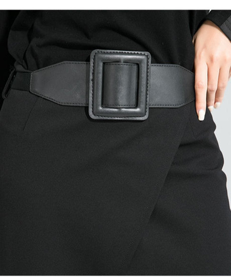 Asymmetric Wrap Skirted Leggings