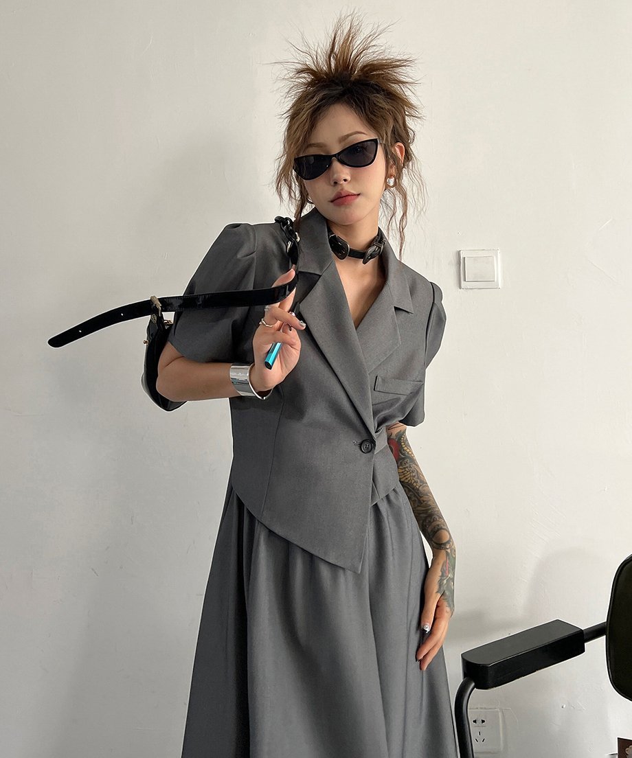 Faux Two-piece Dress