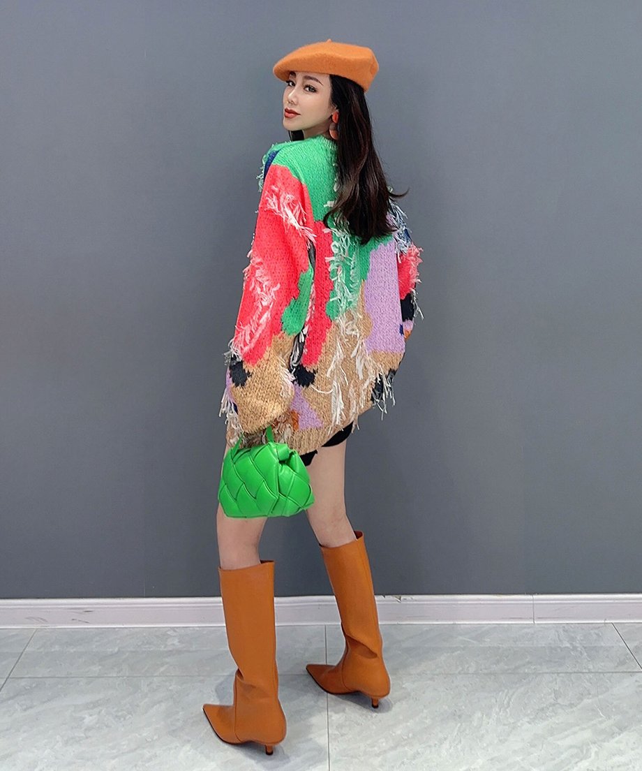 Colorful Jacquard Sweater