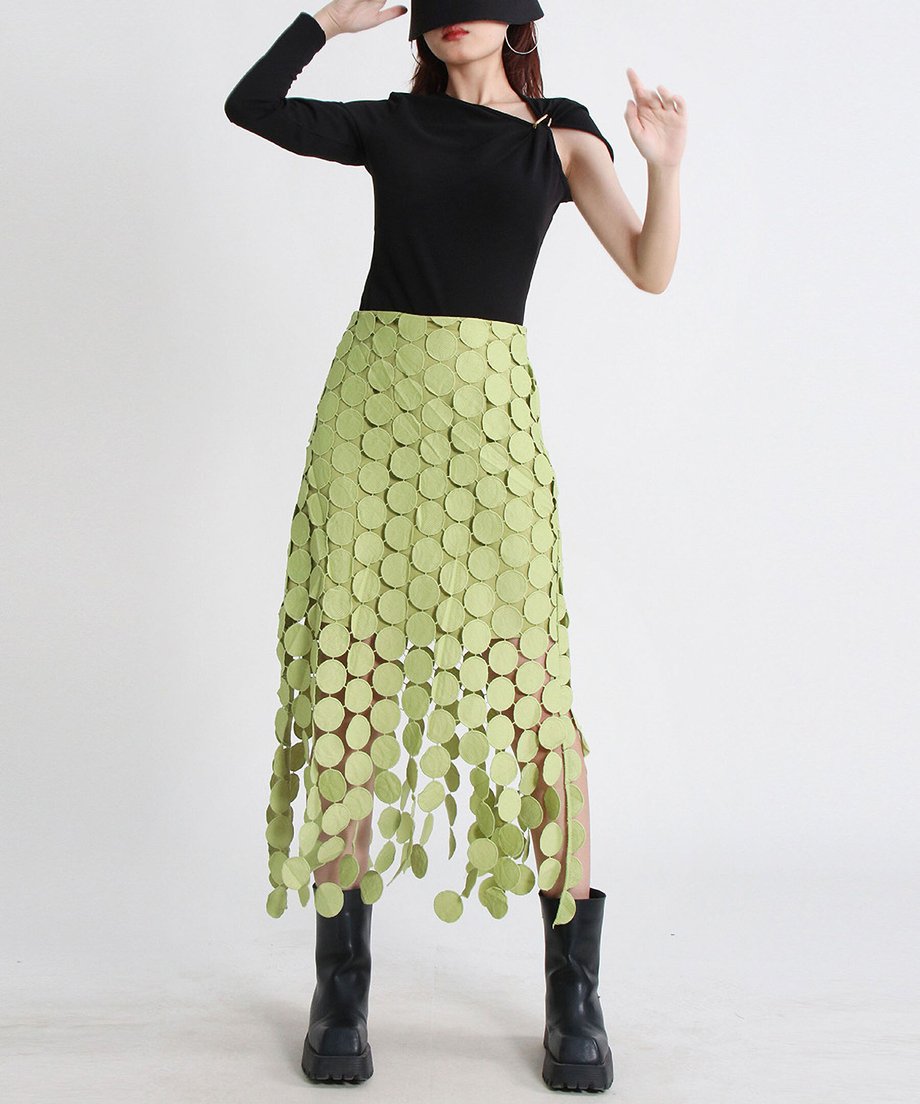Dot Tassel Skirt