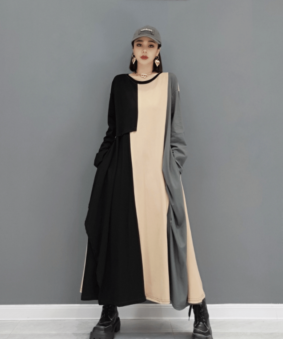 Tucking Flare Dress