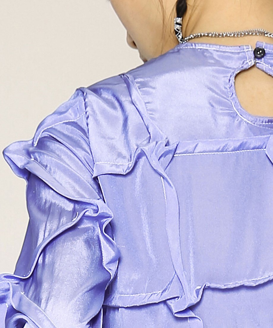 Round-neck Mulberry Top