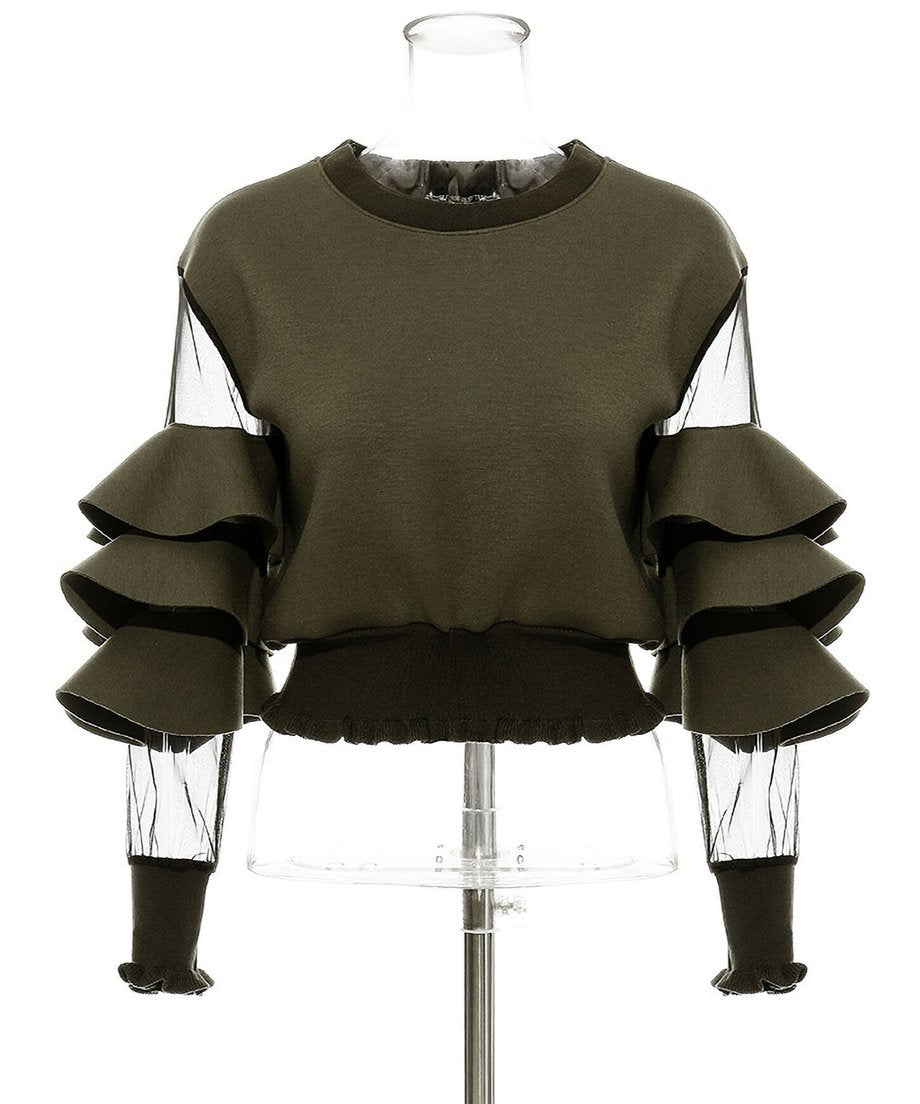 Mesh Sleeve Top