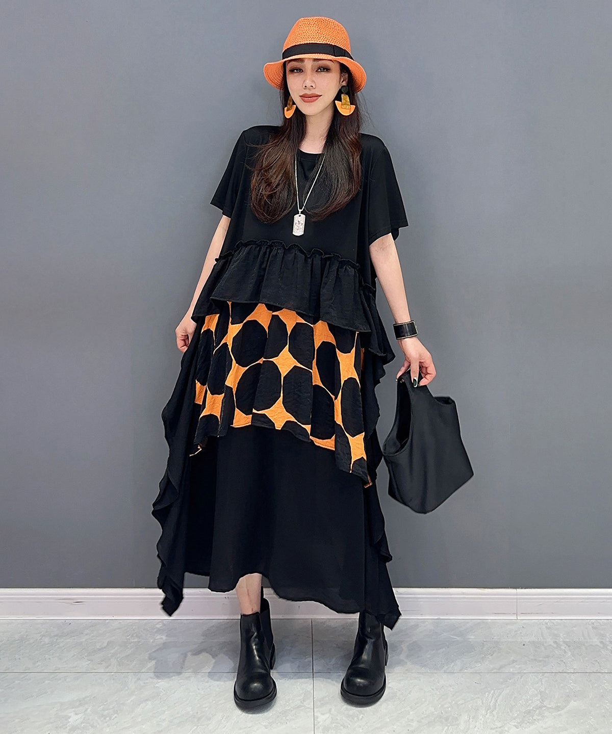Dot Tiered Dress