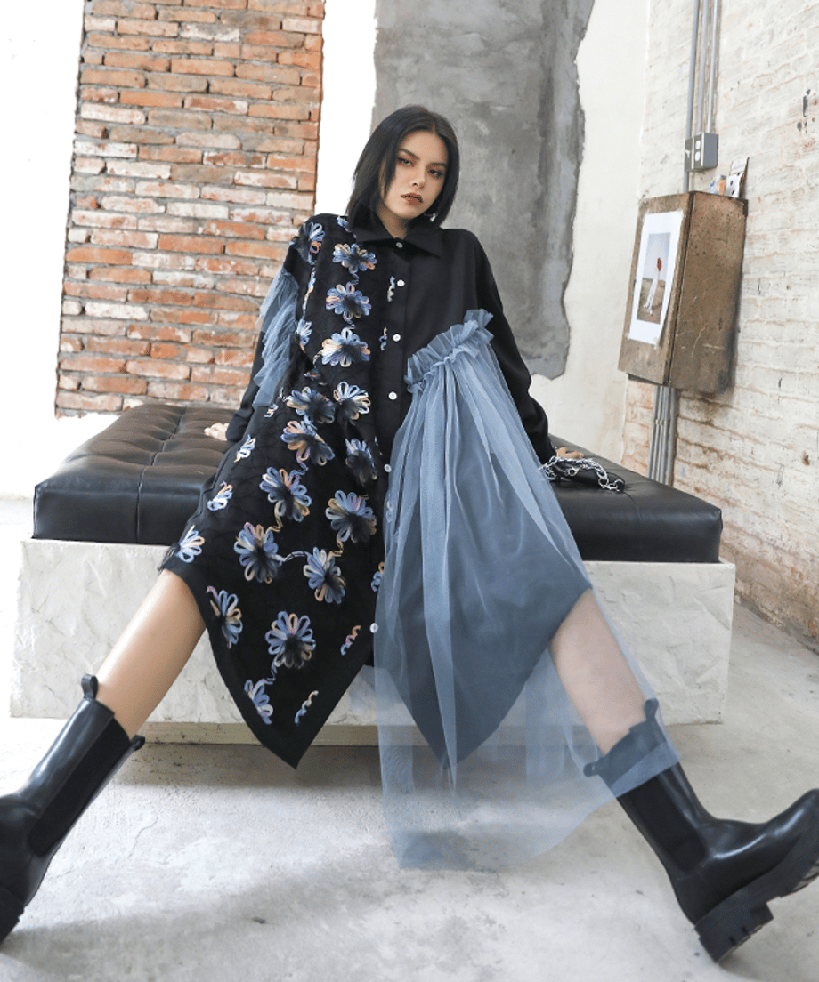 Gradation Flower Dress