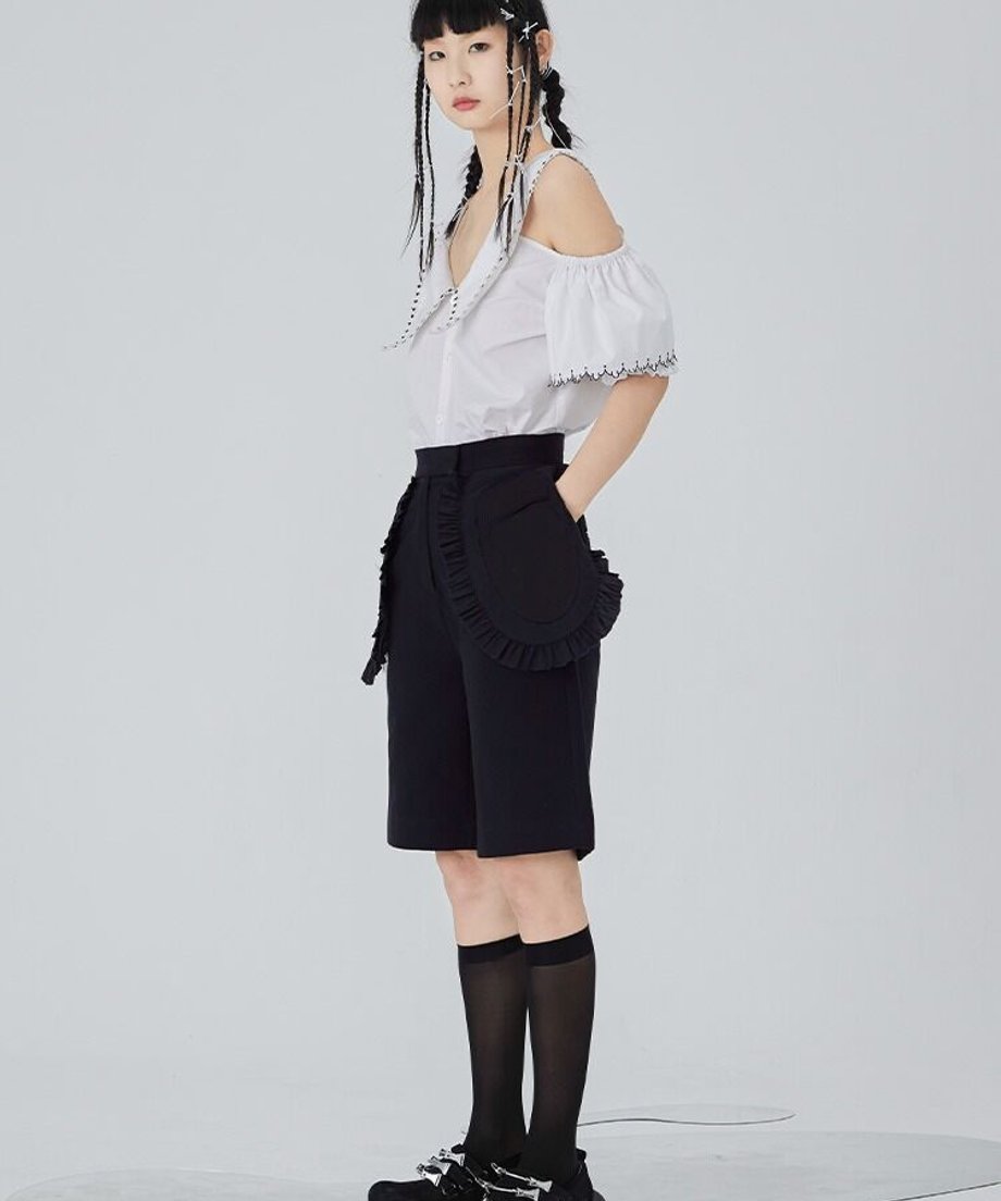 Frill Pocket Utility Shorts